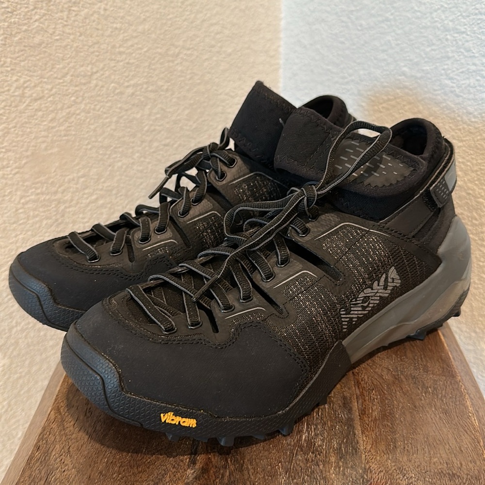 Hoka Women's Black Athletic Trail Shoes with Vibram Outsole - Picture 3 of 13